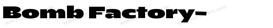 Bomb Factory字体转换